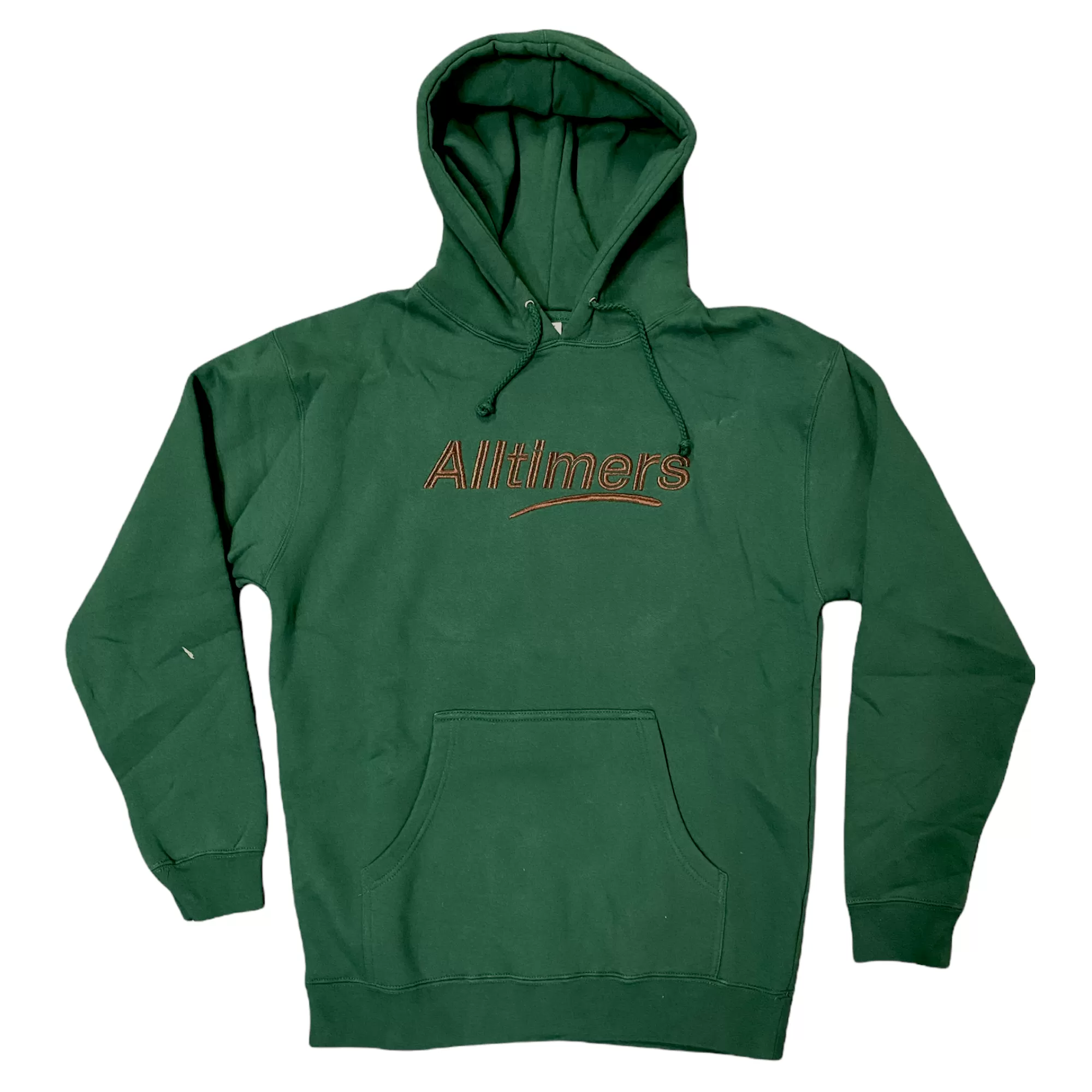 Alltimers Estate Embroidered Hoodie Dark Green/Bronze