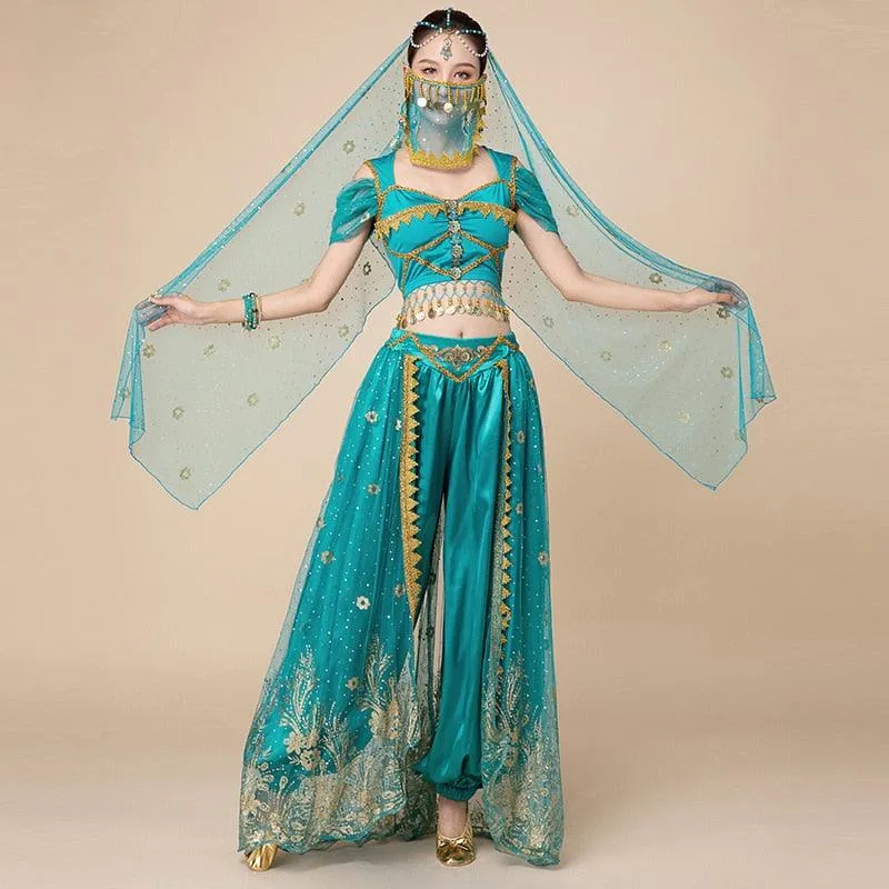 Arabian Costumes Dance Embroider Belly Dancer Fancy Outfit