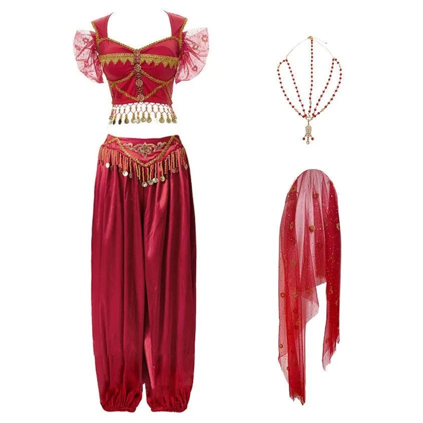 Arabian Costumes Dance Embroider Belly Dancer Fancy Outfit