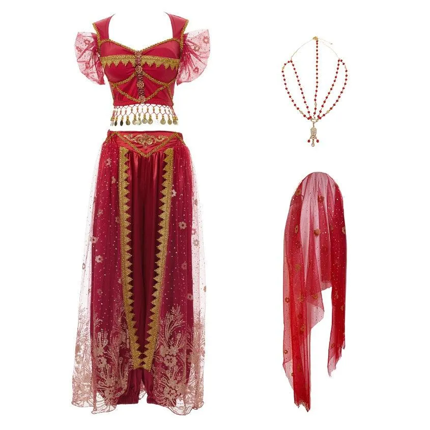 Arabian Costumes Dance Embroider Belly Dancer Fancy Outfit