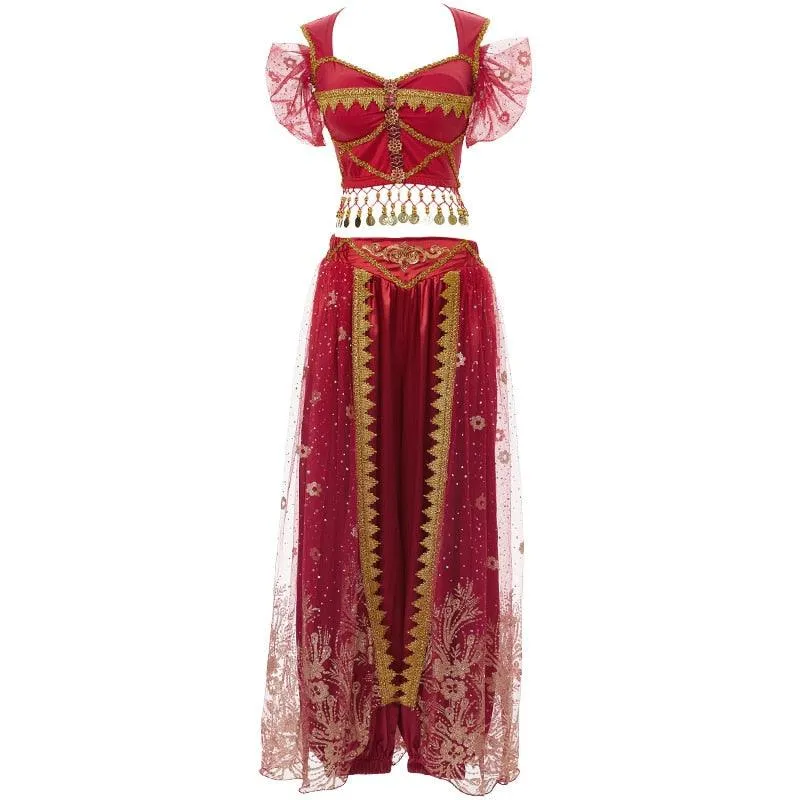 Arabian Costumes Dance Embroider Belly Dancer Fancy Outfit