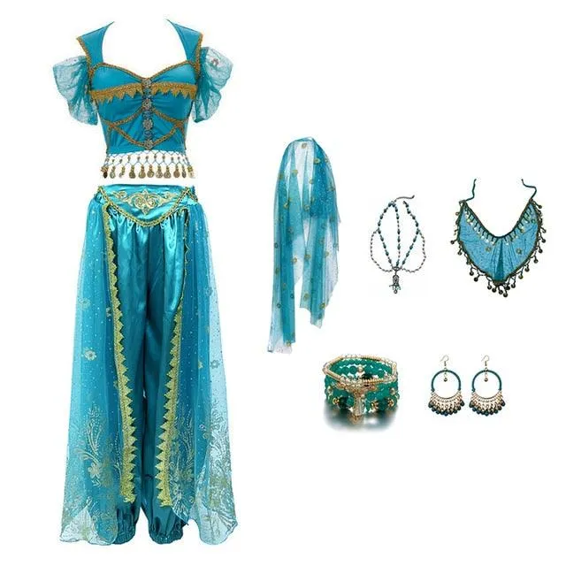 Arabian Costumes Dance Embroider Belly Dancer Fancy Outfit