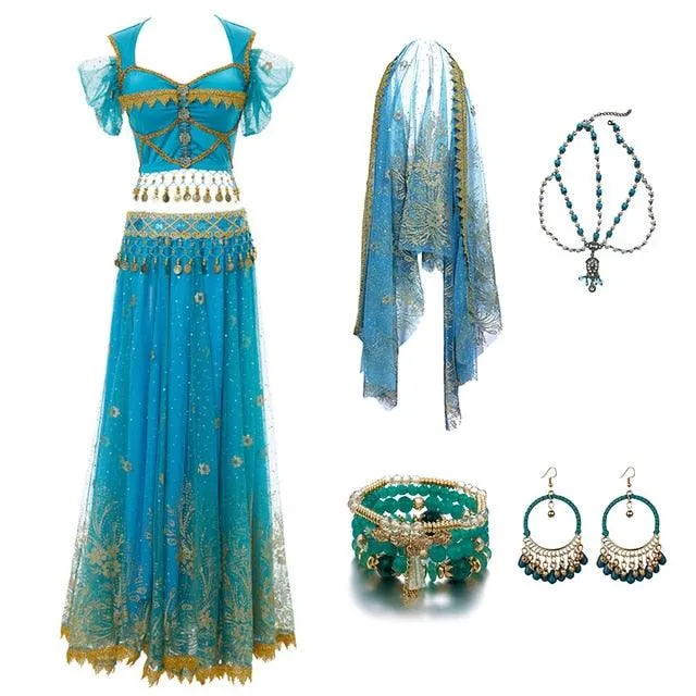 Arabian Costumes Dance Embroider Belly Dancer Fancy Outfit