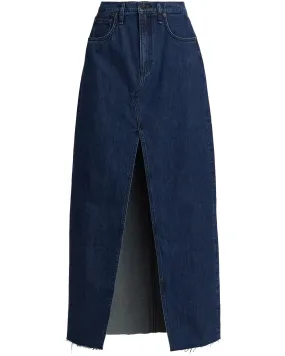 Avery Denim Maxi Skirt in Ari