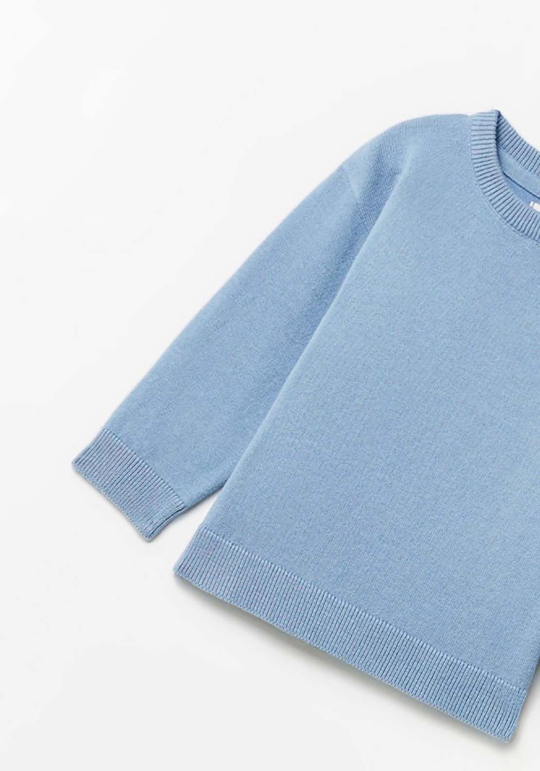 Basic Knit Jumper - Blue