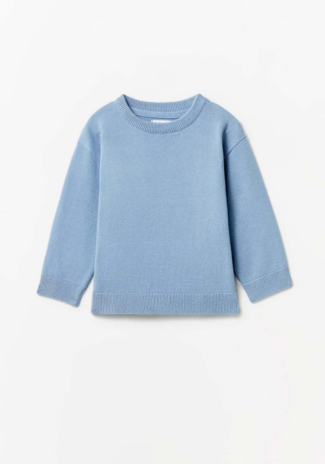 Basic Knit Jumper - Blue