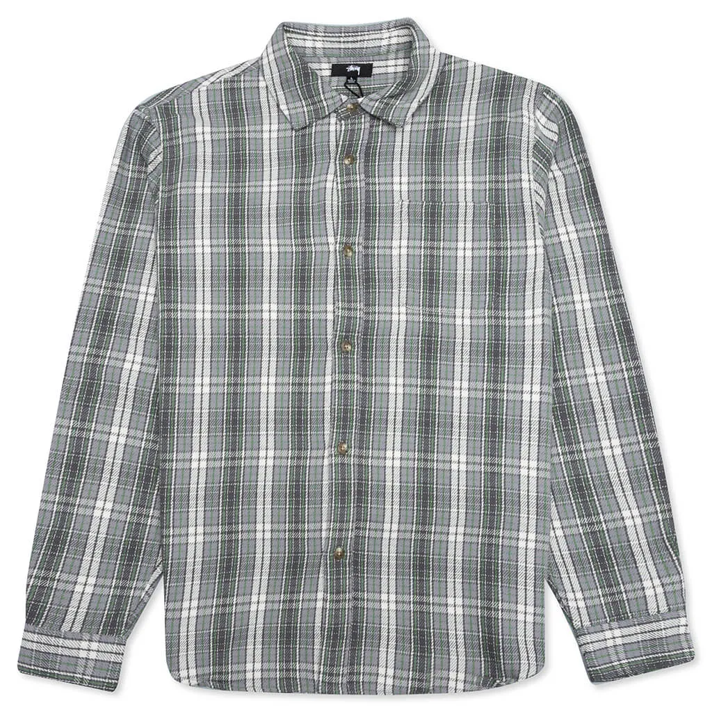 Beach Plaid Shirt - Charcoal