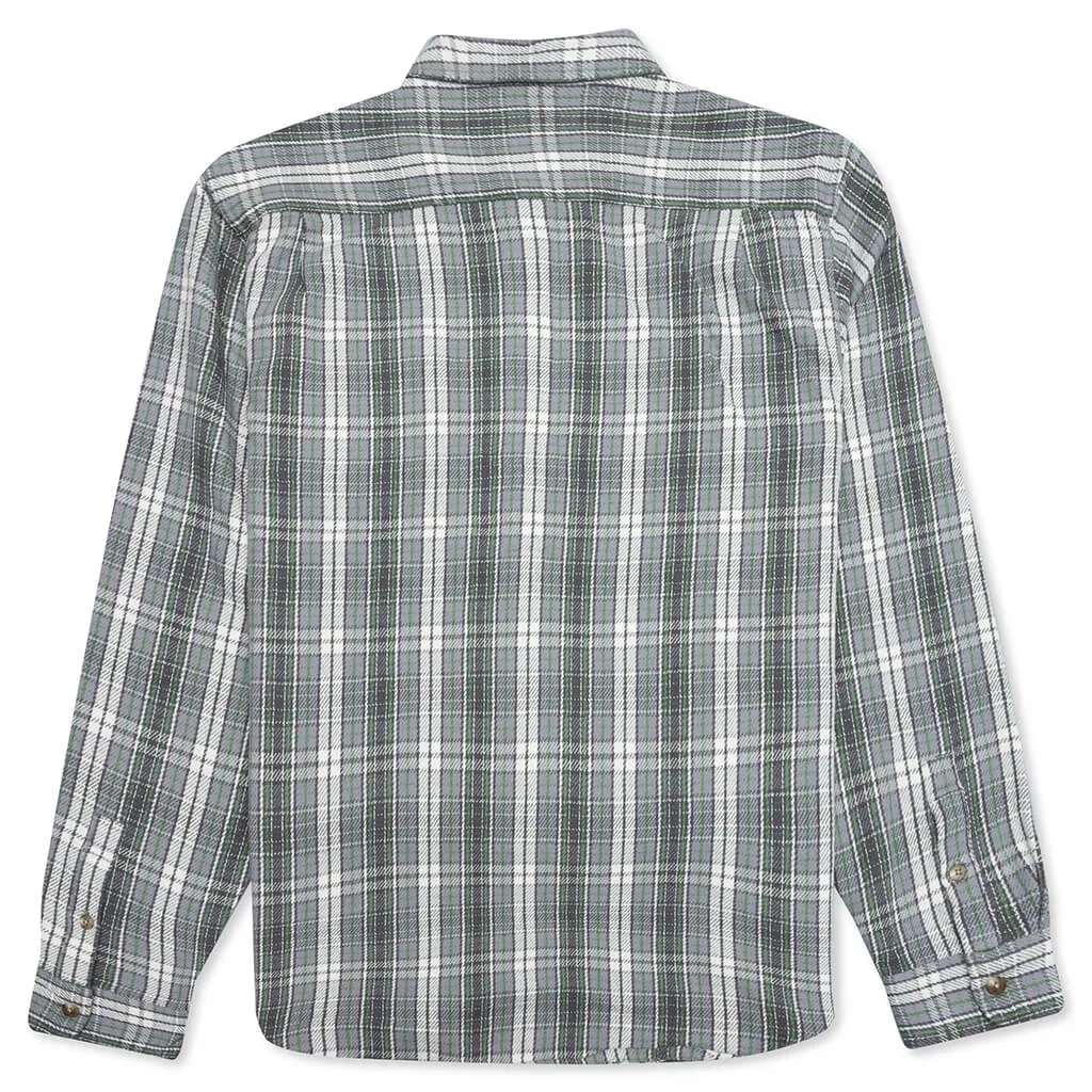 Beach Plaid Shirt - Charcoal