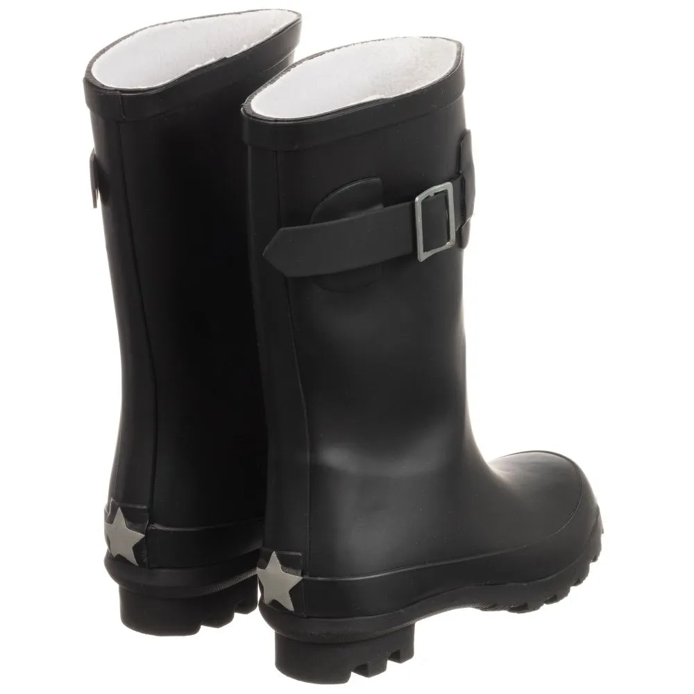 Black Rubber Rain Boots