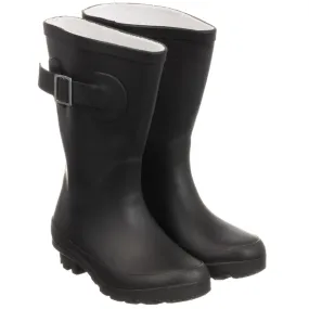 Black Rubber Rain Boots