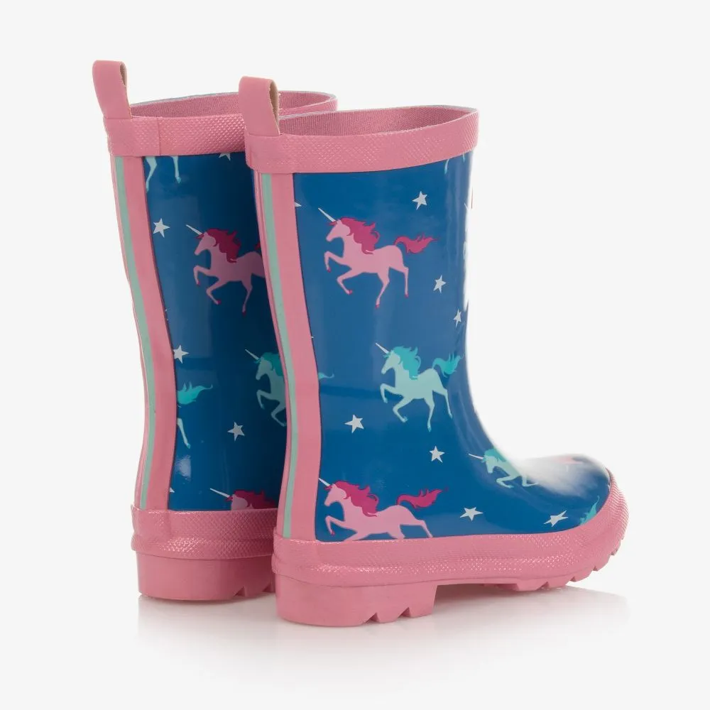 Blue Unicorn Rain Boots