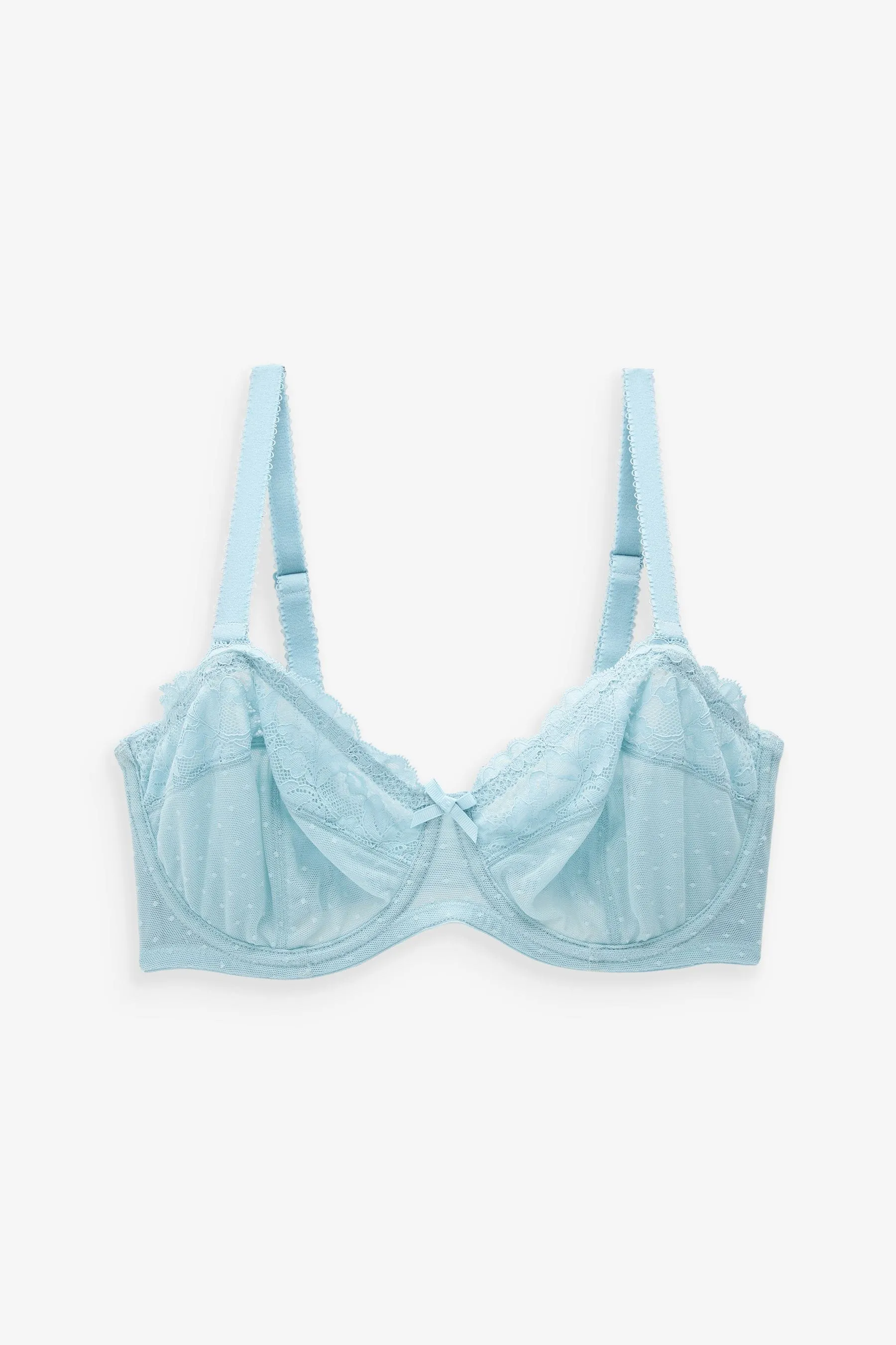 Blue/White DD+ Non Pad Strapless Bras 2 Pack