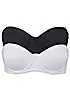 bonprix Pack of 2 Underwired Organic Cotton Strapless Bras