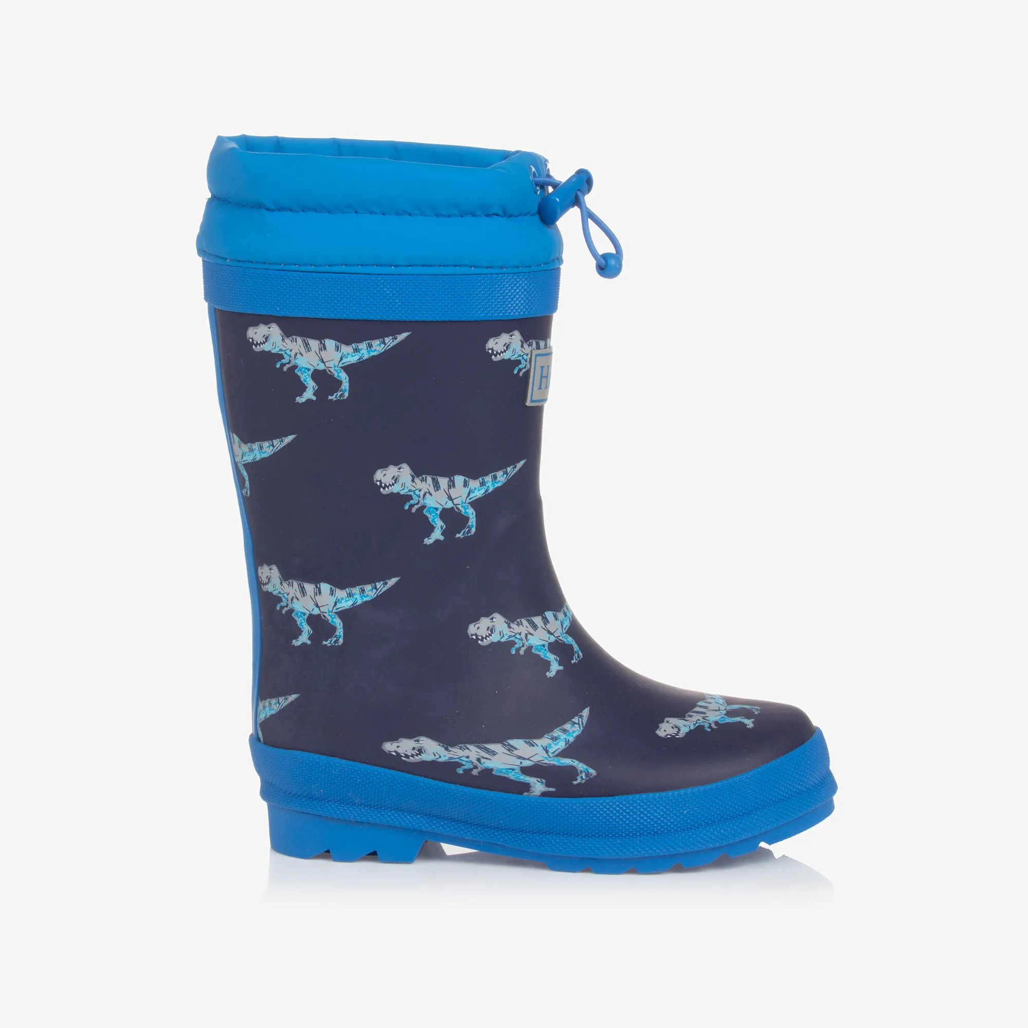 Boys Navy Blue Dinosaur Rain Boots