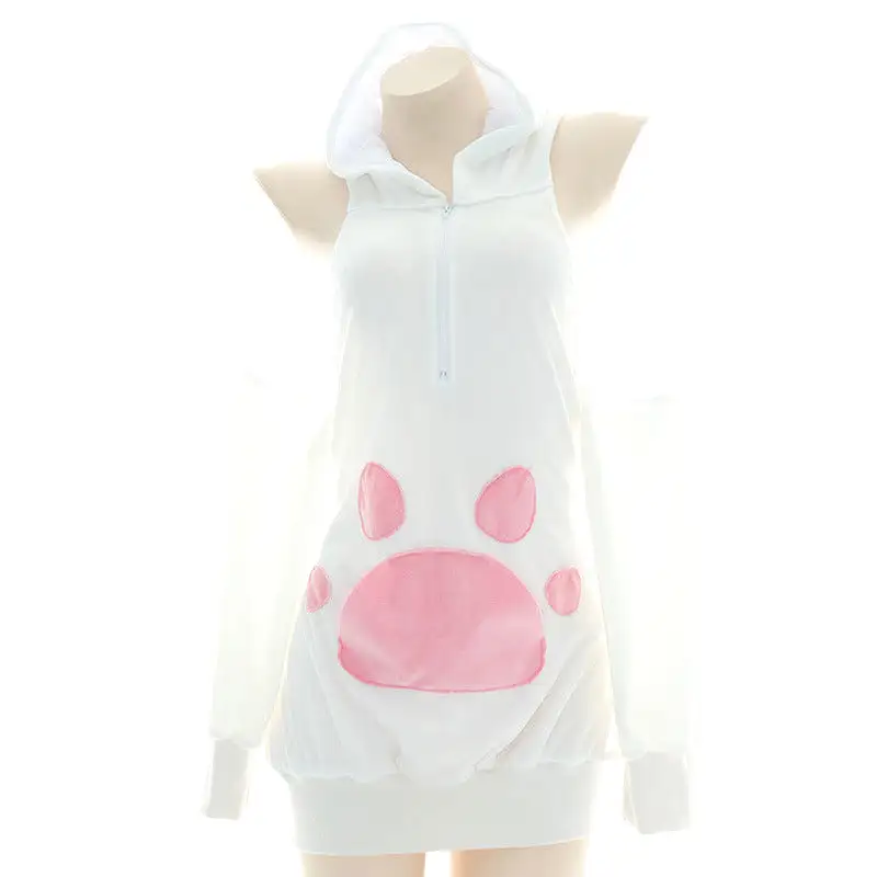 Bunny Open back Hoodie