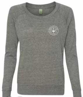 BWH Grey Women's Sweater Signature Blue Logo on Chest