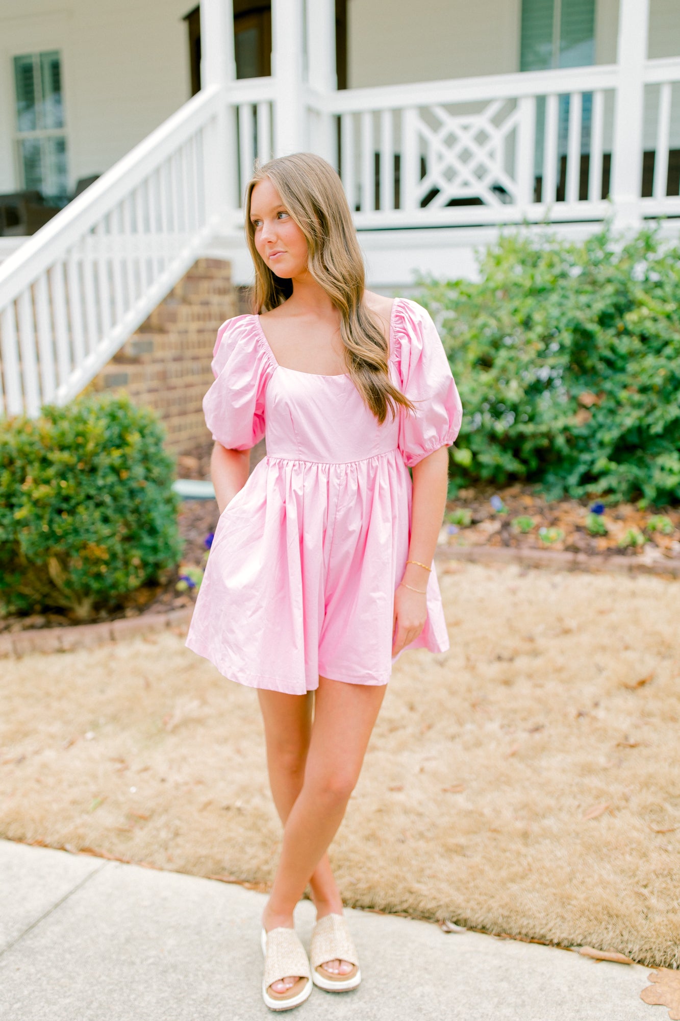 Charlotte Romper - Pink