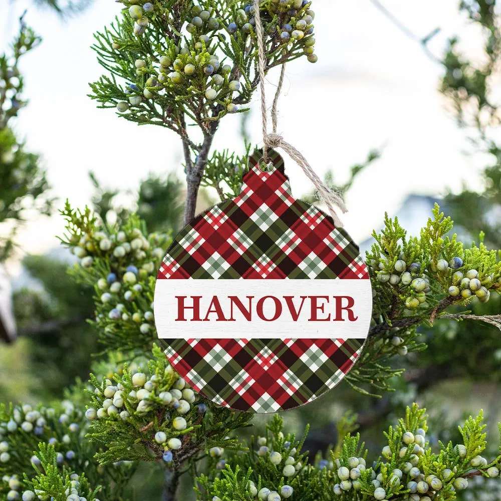 Cheshire Plaid Ornament