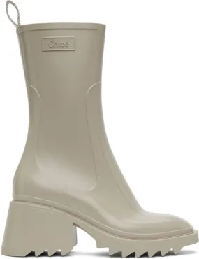 Chloé Beige Betty Rain Boots