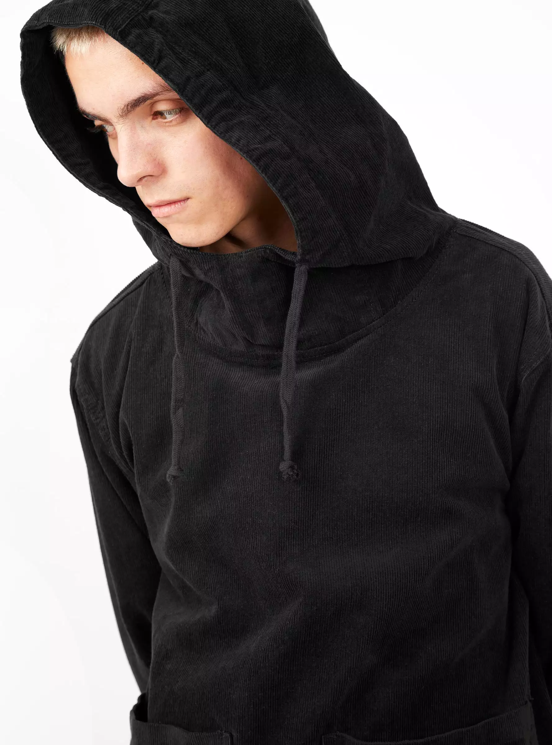 Corduroy Market Smock Black