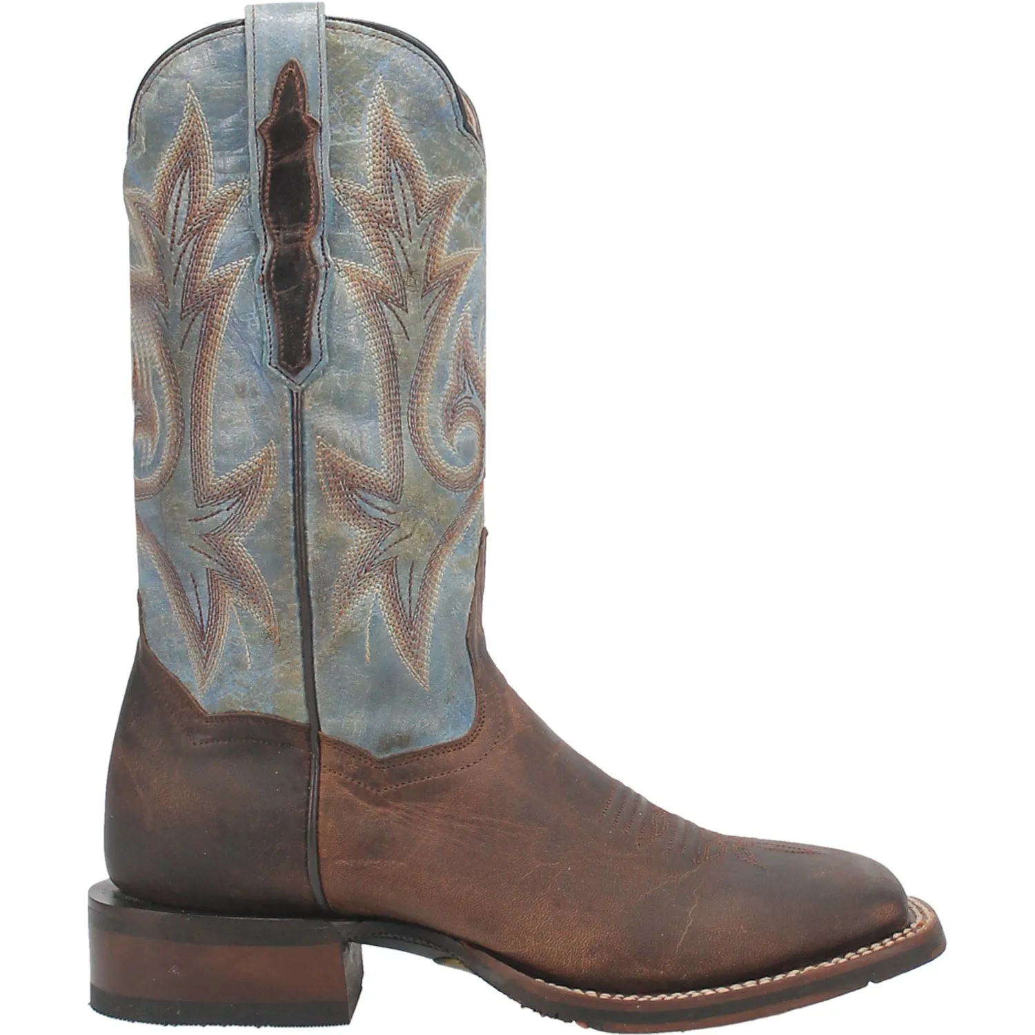 Dan Post Womens Kelsi Brown/Blue Leather Cowboy Boots