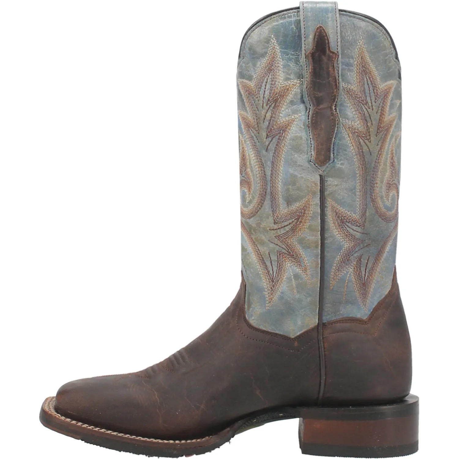 Dan Post Womens Kelsi Brown/Blue Leather Cowboy Boots