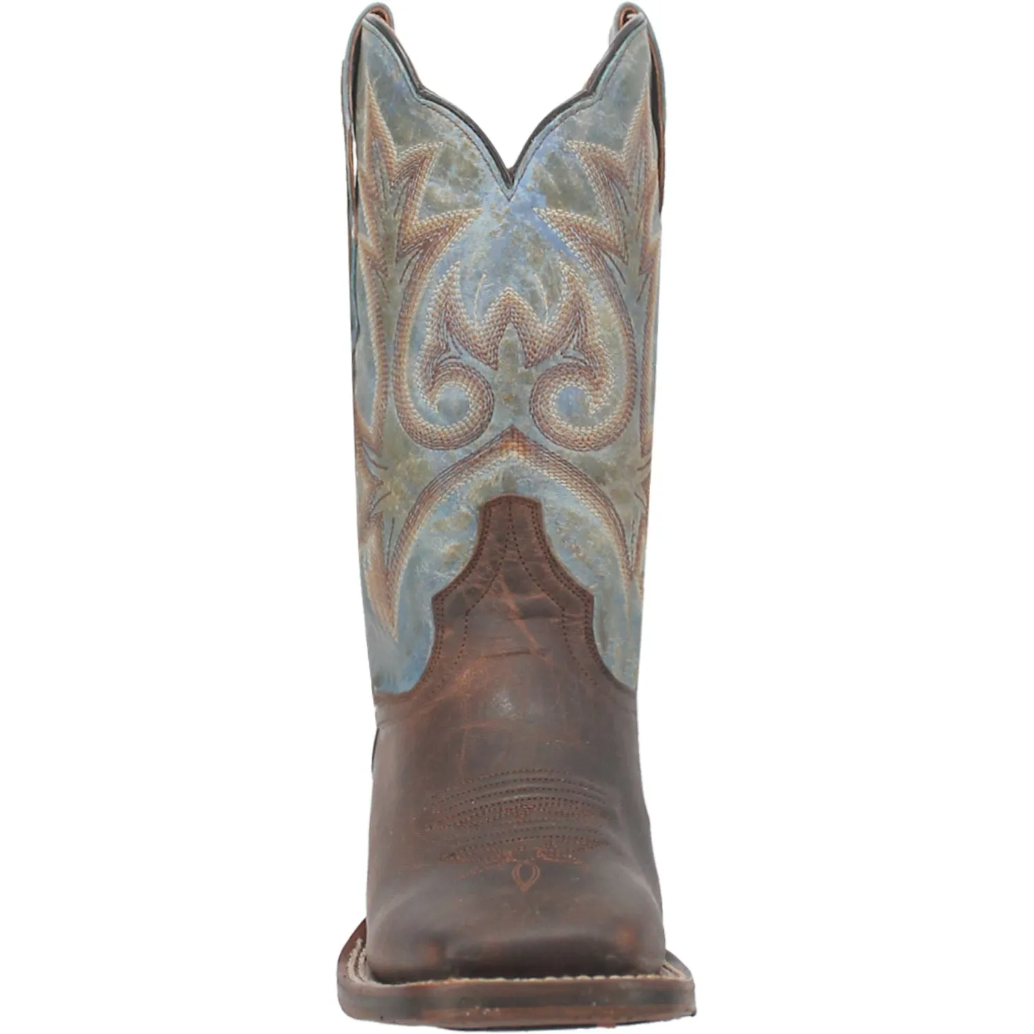 Dan Post Womens Kelsi Brown/Blue Leather Cowboy Boots