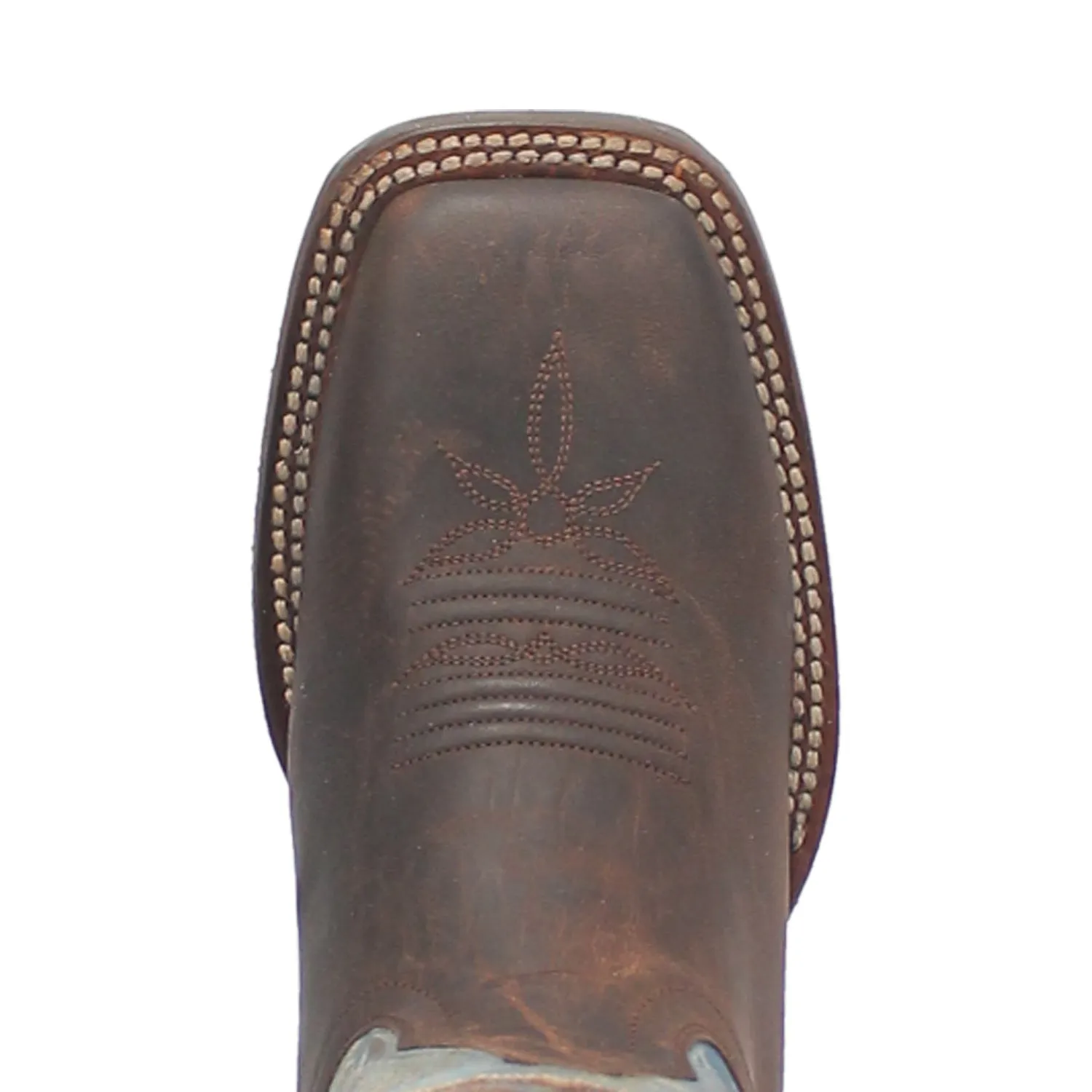 Dan Post Womens Kelsi Brown/Blue Leather Cowboy Boots