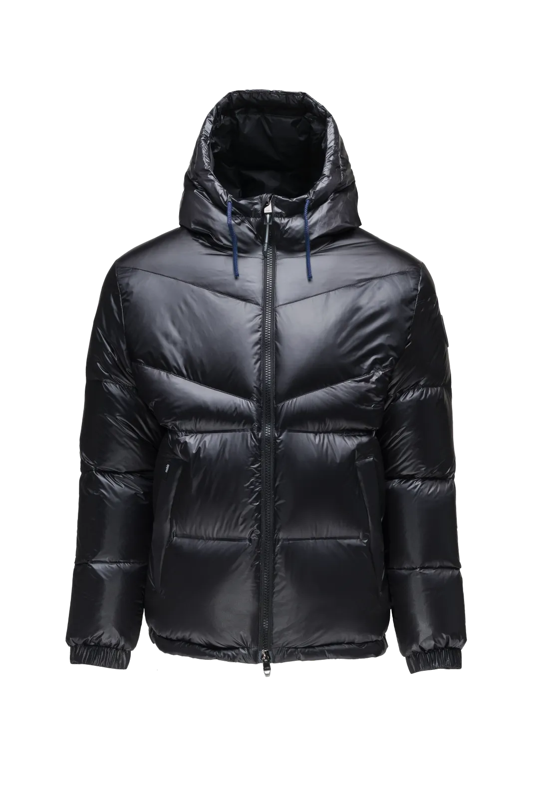 Dyna Men's Chevron Quilted Puffer Jacket Black