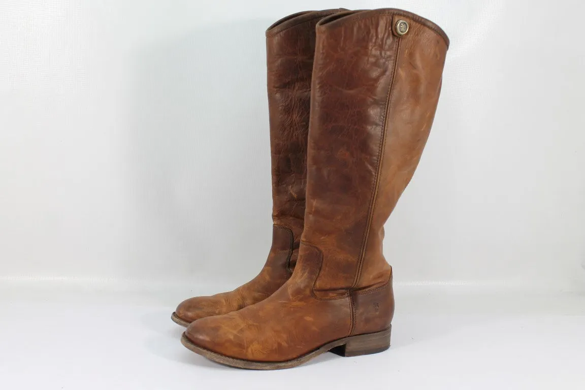 Frye Melissa Button Women's Congac Boot 6.5M (ZAP5822)