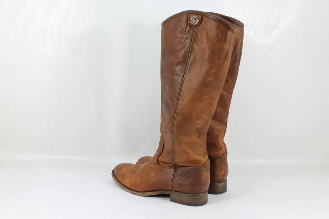 Frye Melissa Button Women's Congac Boot 6.5M (ZAP5822)