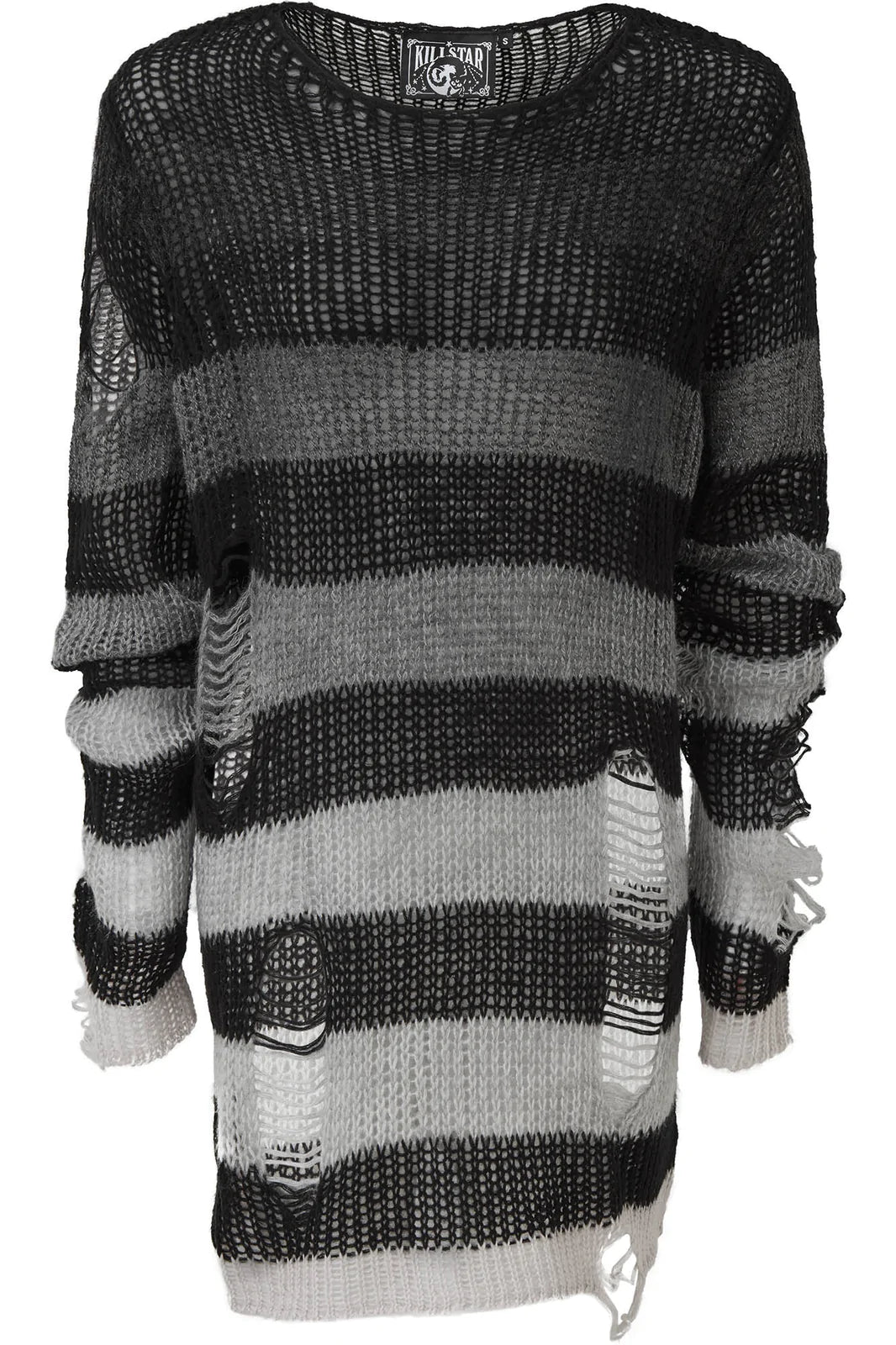 Grady Knit Sweater Blk/Grey Str