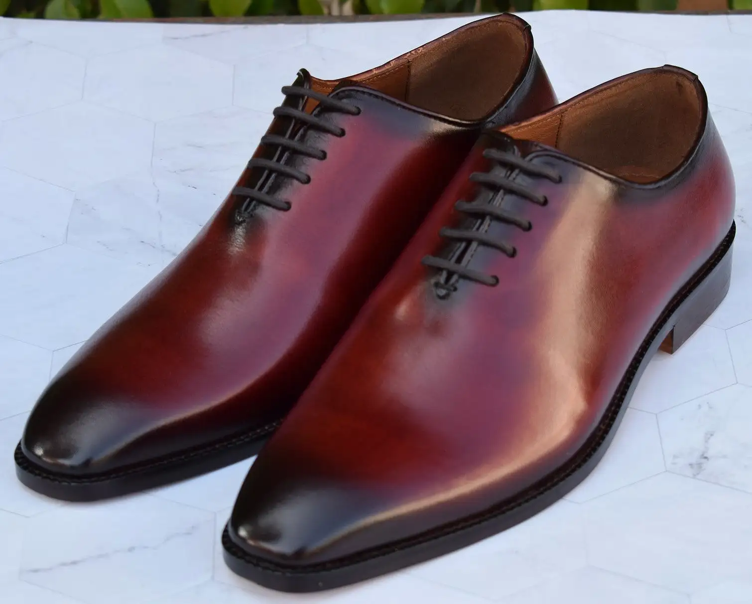 Grant Wine Wholecut Shoes