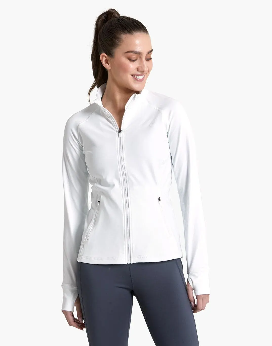 Gym+Coffee Adaptive Zip (Womens) - Striker White