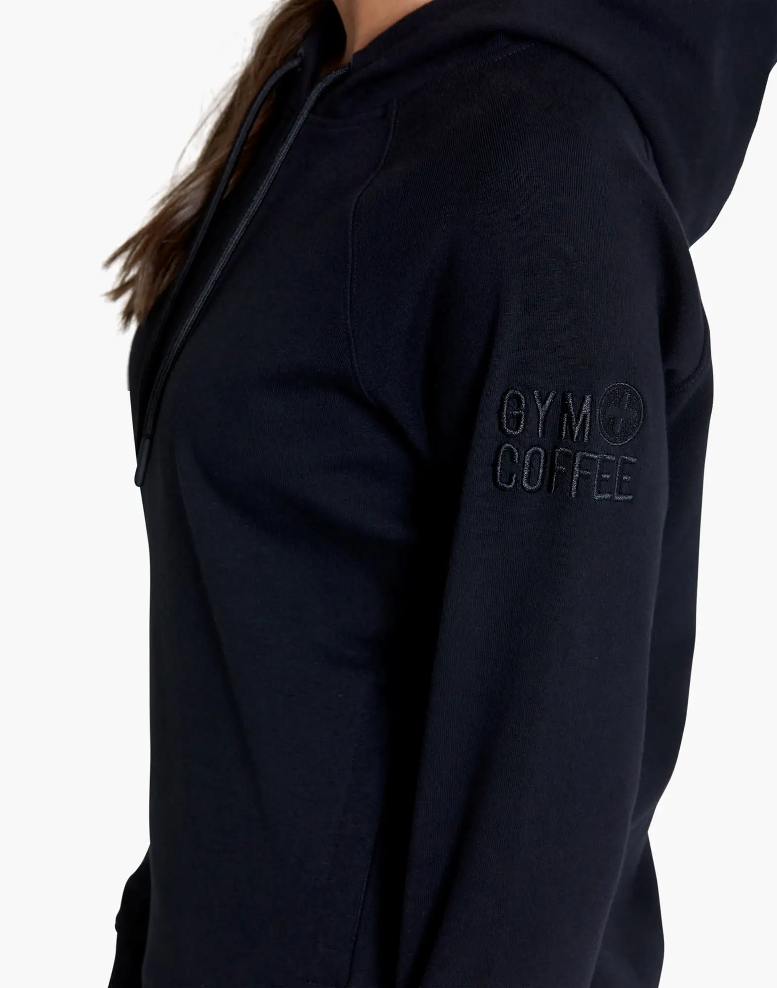 Gym+Coffee Essential Hoodie (Womens) - Black