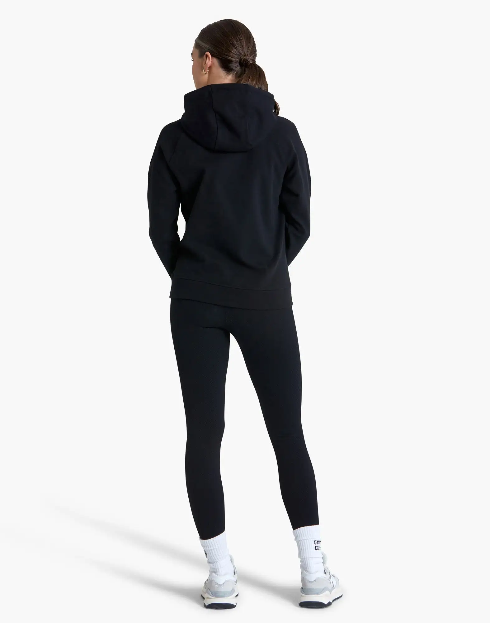 Gym+Coffee Essential Hoodie (Womens) - Black