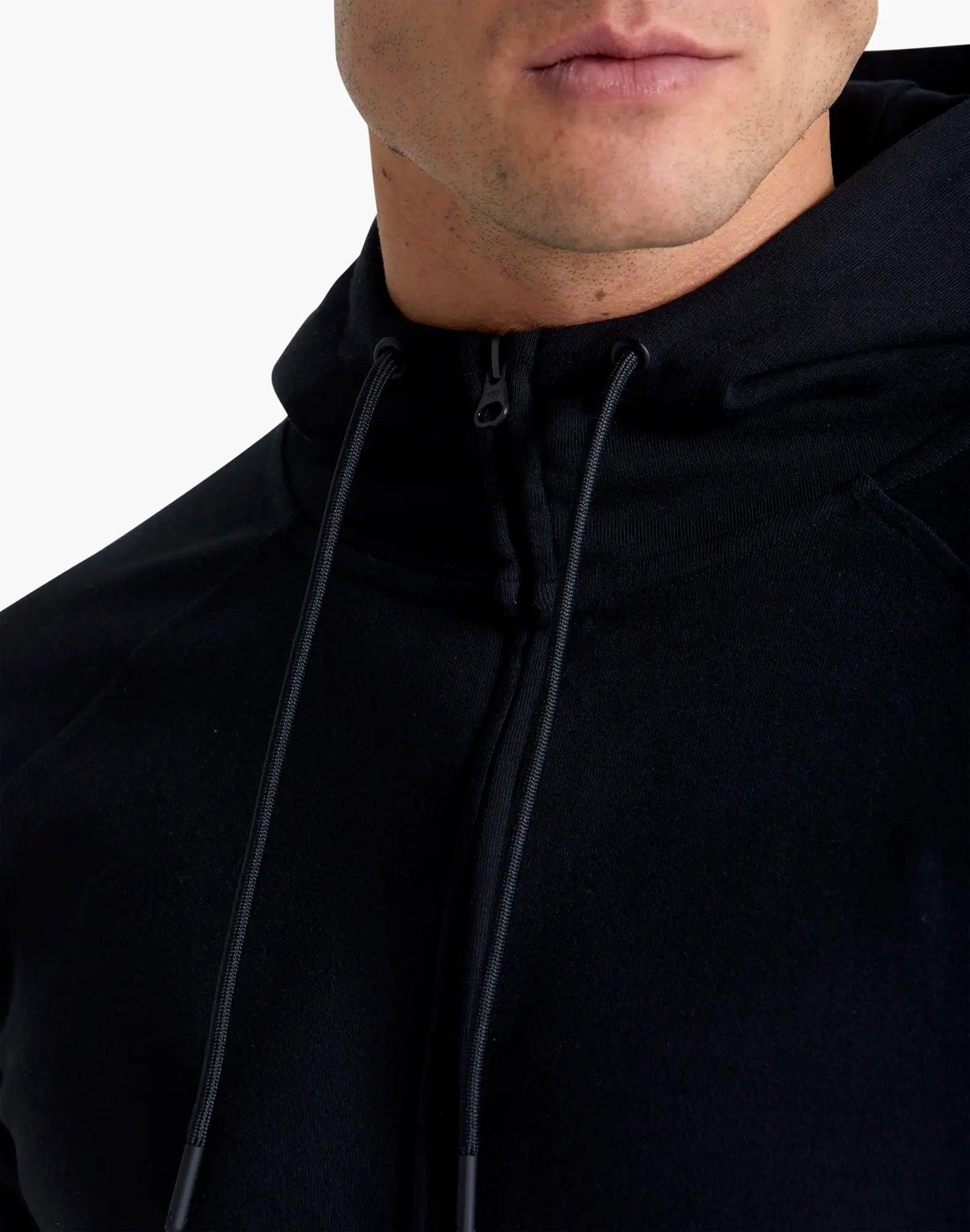 Gym+Coffee Essential Zip Hoodie (Mens) - Black