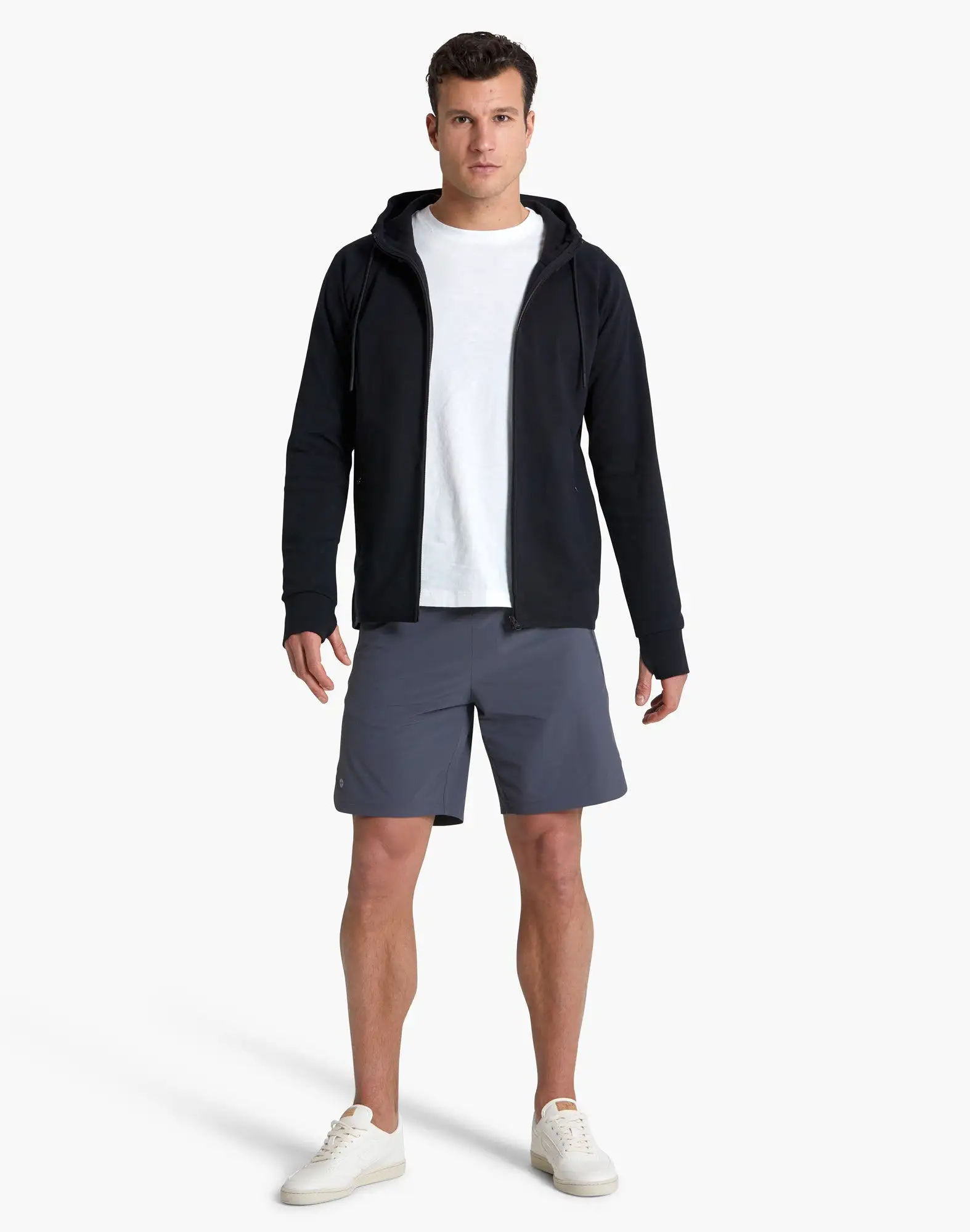 Gym+Coffee Essential Zip Hoodie (Mens) - Black