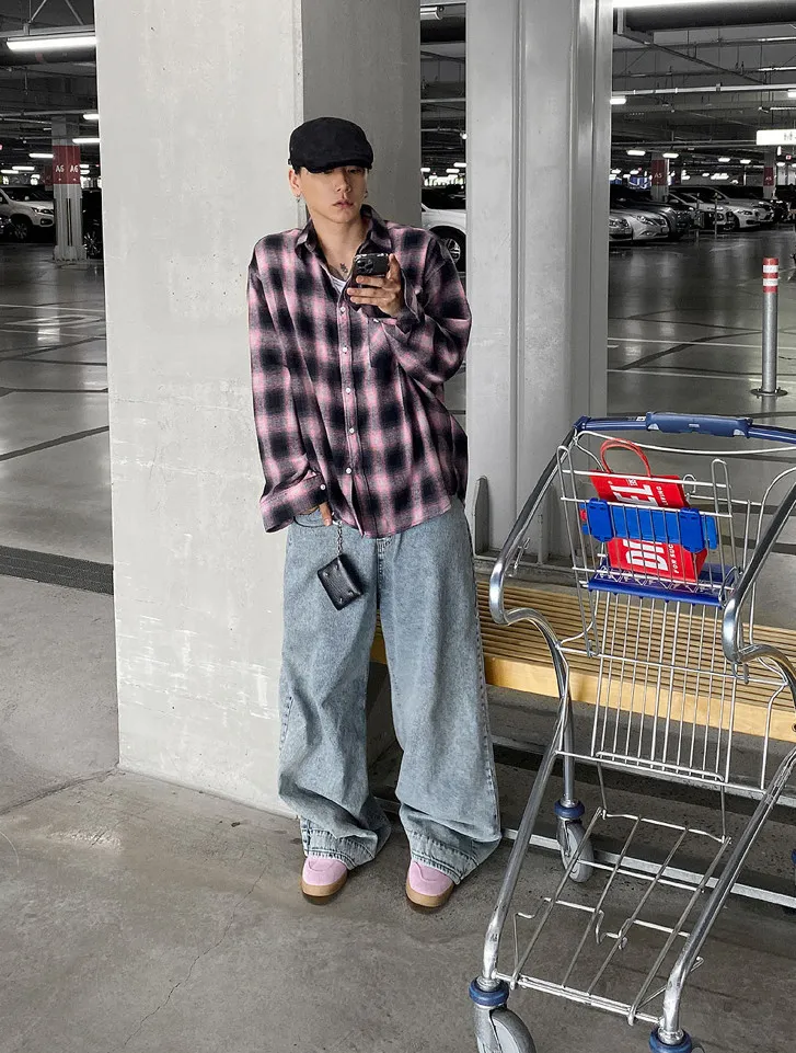 HOLY IN CODE  |Other Plaid Patterns Casual Style Unisex Street Style