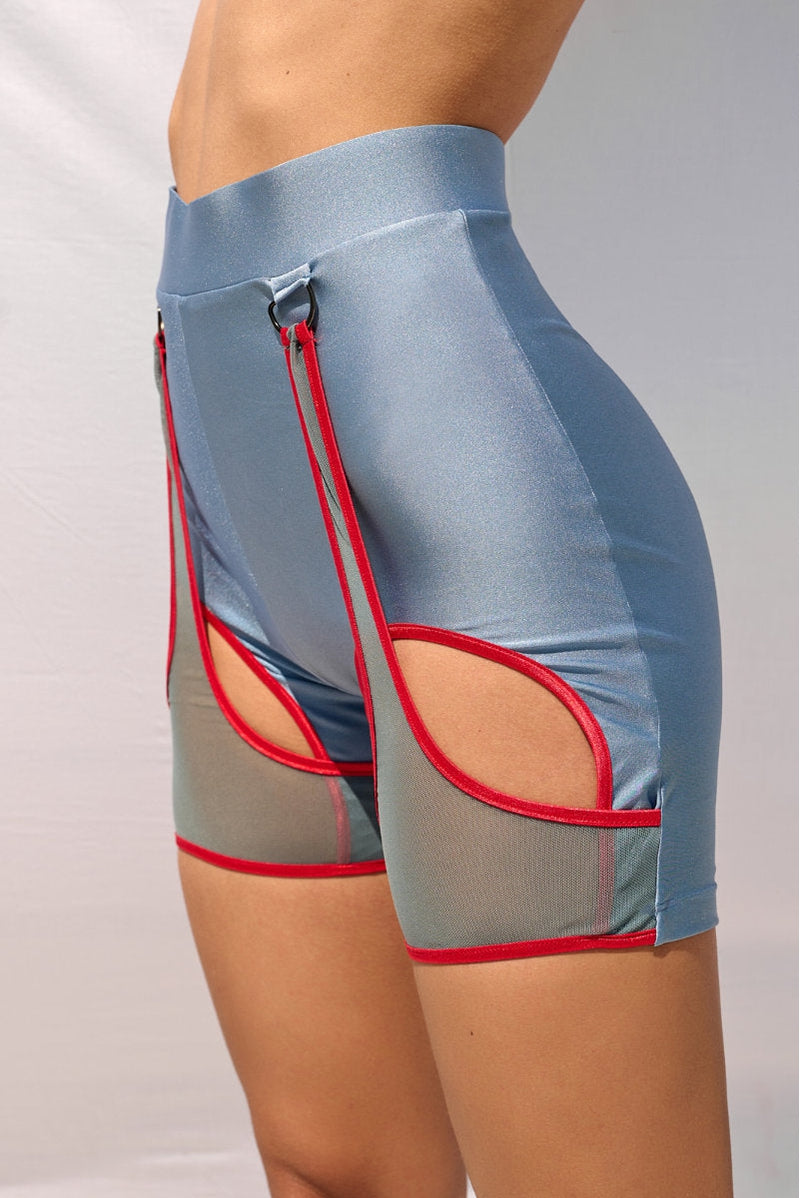 HotCakes Polewear Thetis Bottoms - Marine Blue & Red