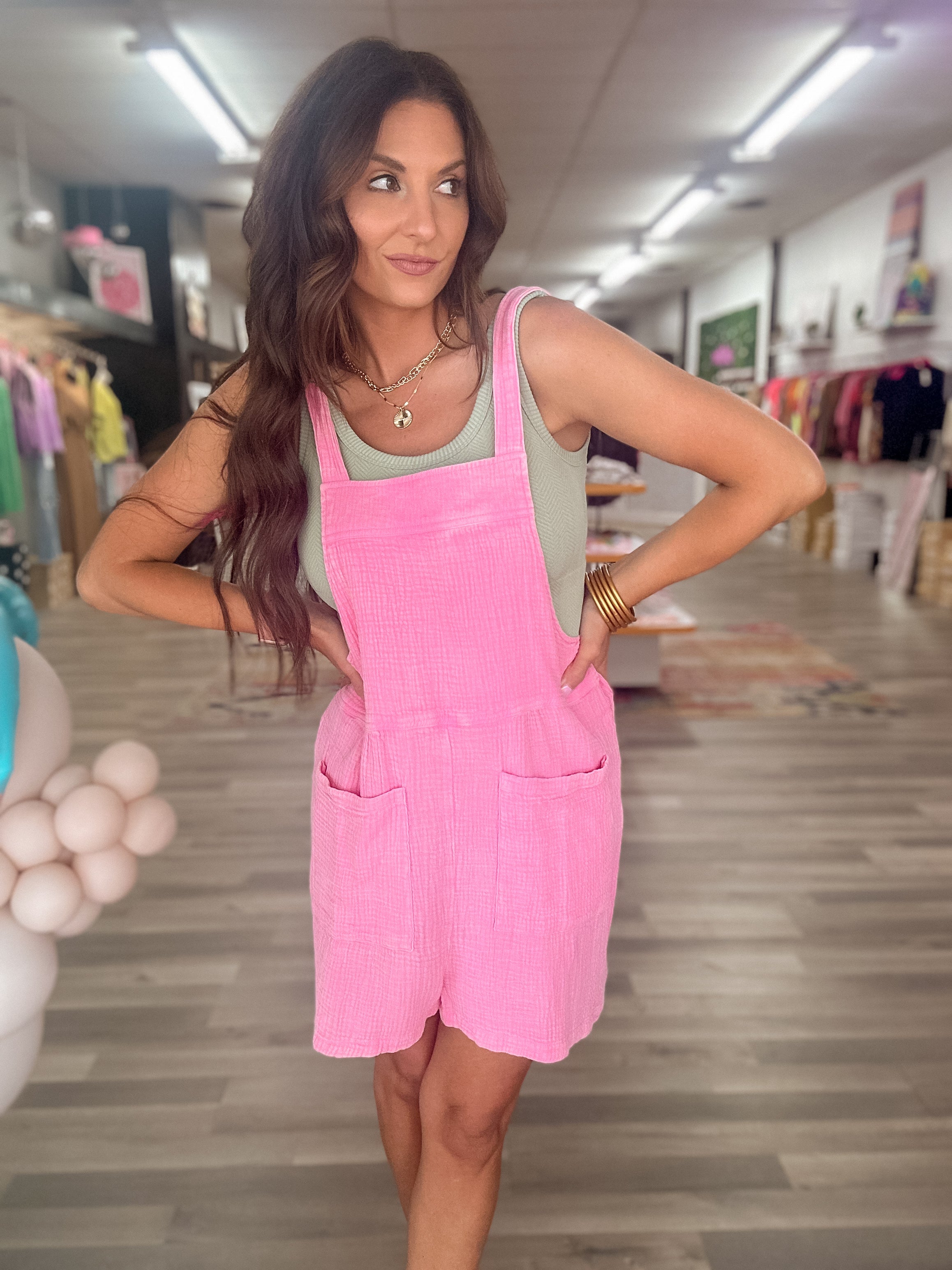 How's It Gonna Be Romper - Pink