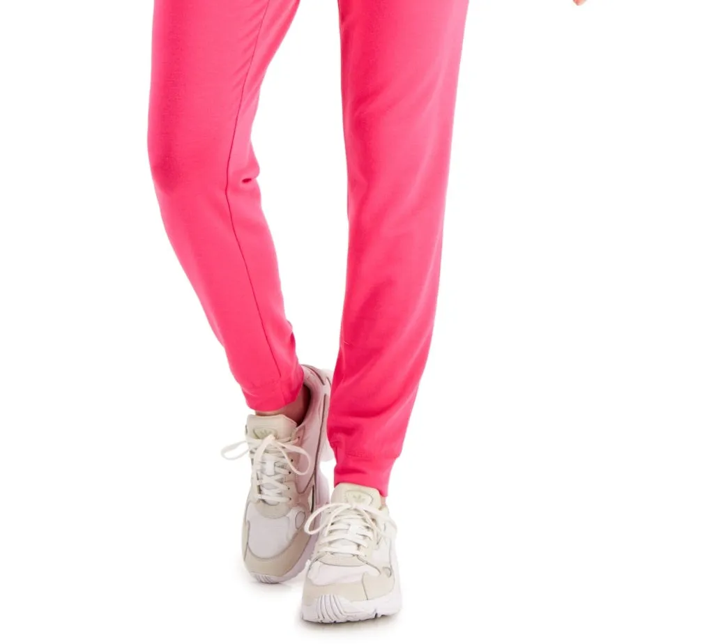 Id Ideology Women's Knit Jogger Pants Pink Size Large