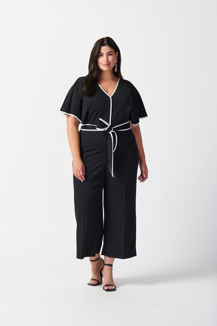 Joseph Ribkoff Scuba Crepe Belted Jumpsuit - 242082