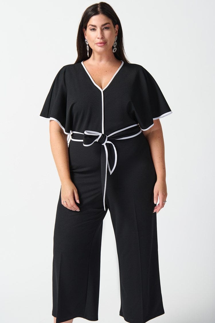 Joseph Ribkoff Scuba Crepe Belted Jumpsuit - 242082