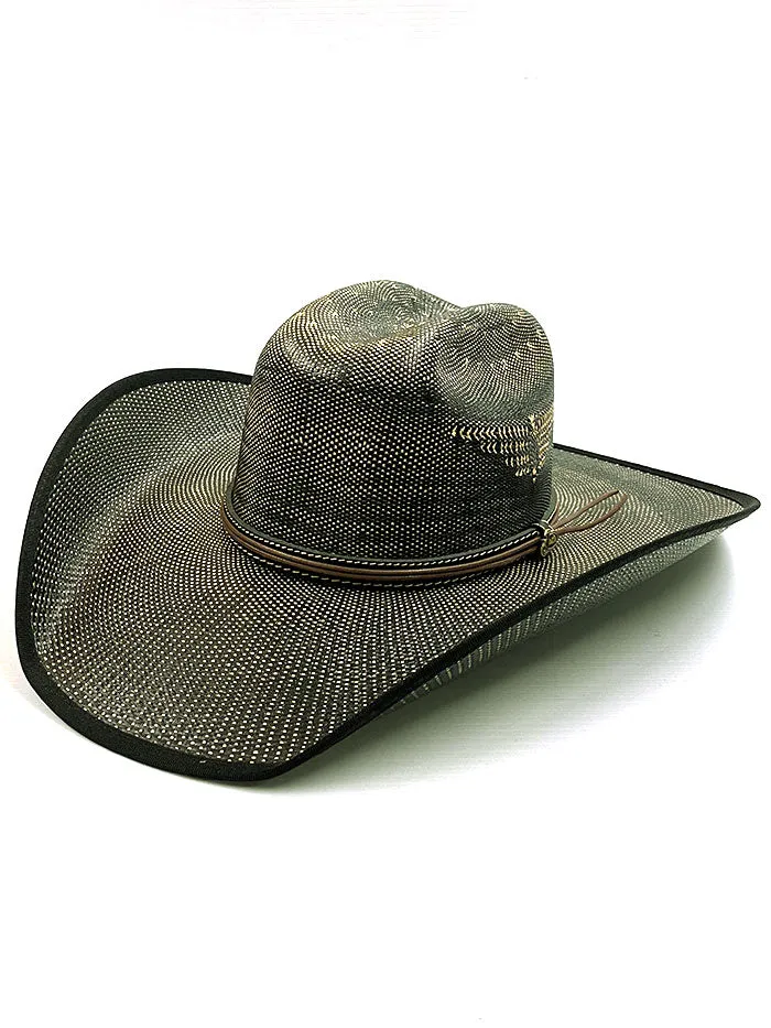 Justin JS5256FNX-BK Bent Rail Fenix Straw Cowboy Hat Black