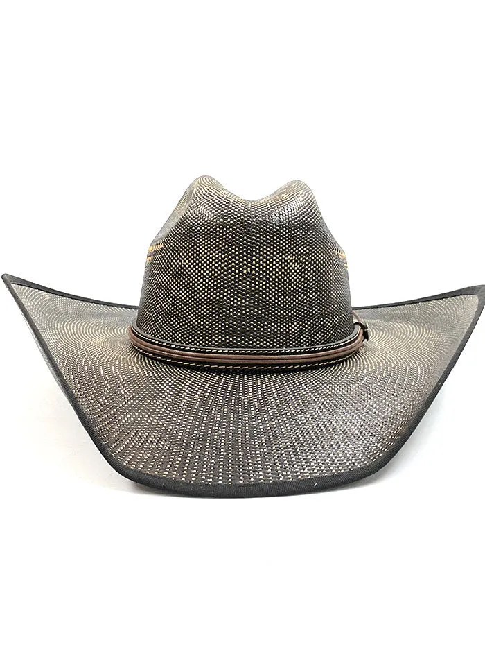 Justin JS5256FNX-BK Bent Rail Fenix Straw Cowboy Hat Black