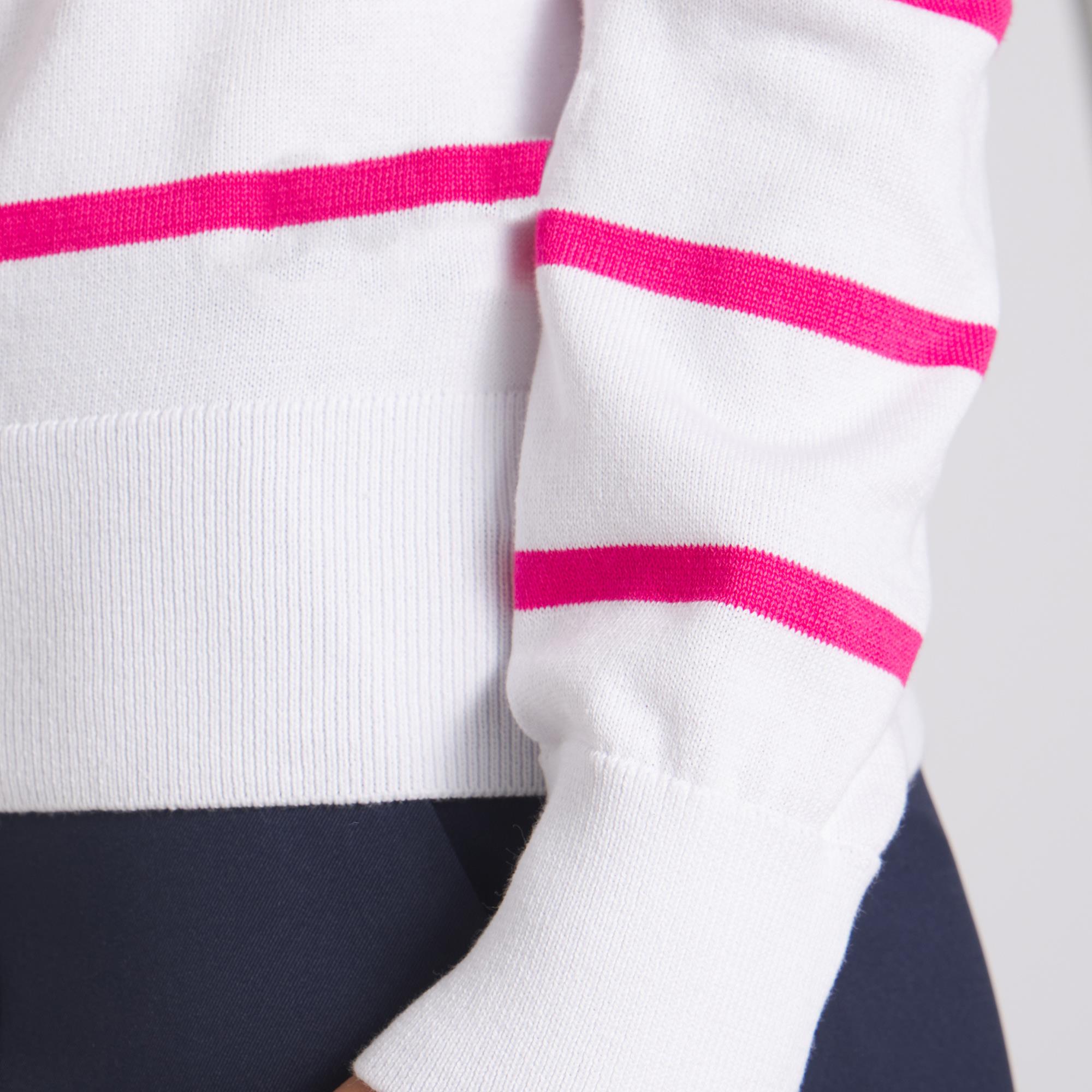 Ladies Puma Resort Crewneck Sweater White/Rose