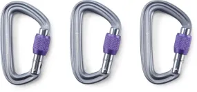 LiteForge Screwgate Carabiner - 3 Pack