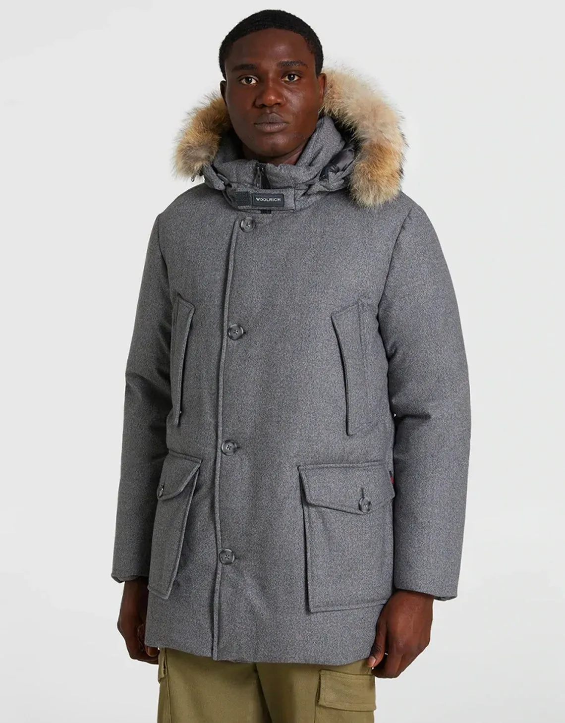 MEN'S LUXE ARCTIC PARKA GREY TWEED