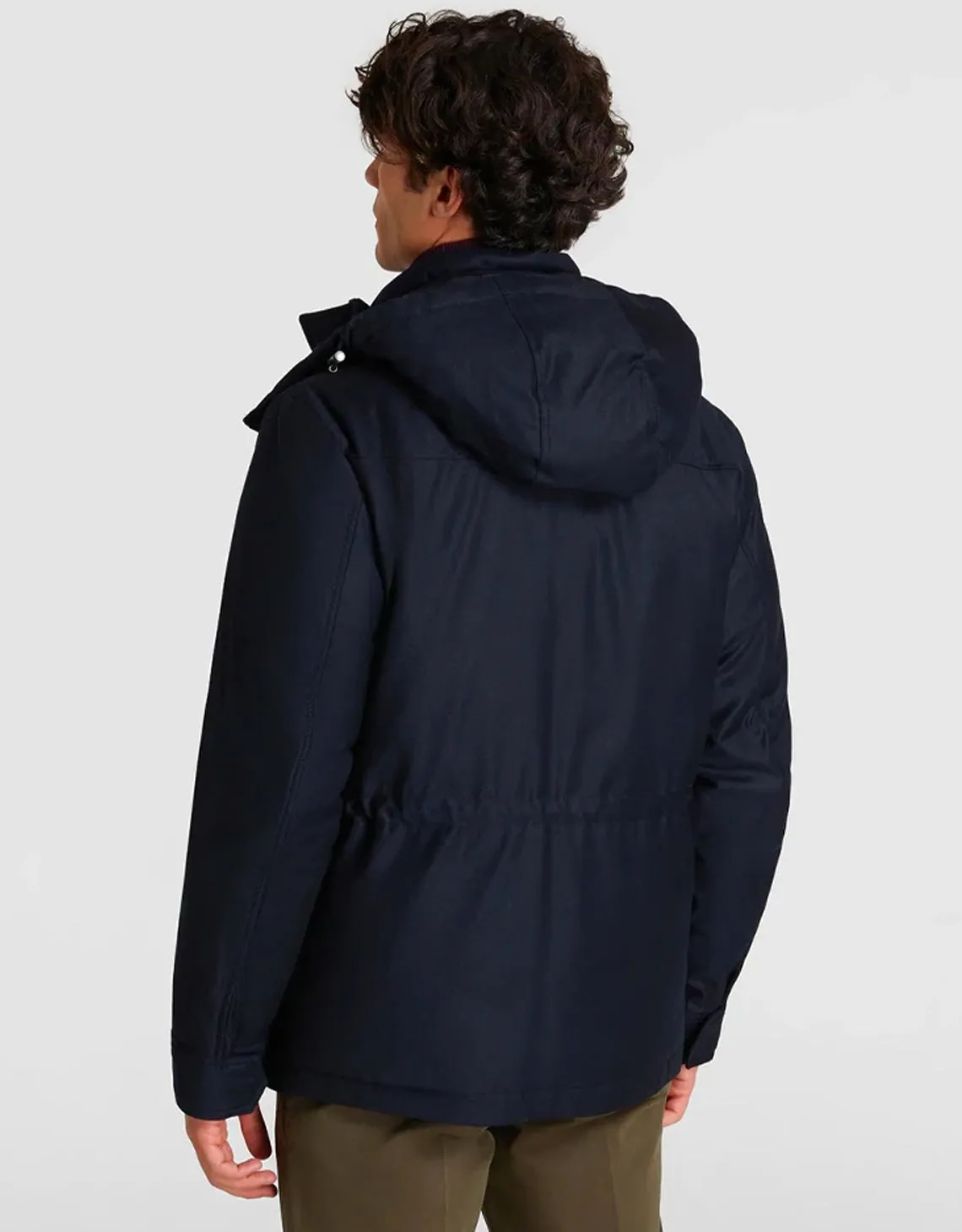 Men's Premium Wool Moutain Jacket Melton Blue